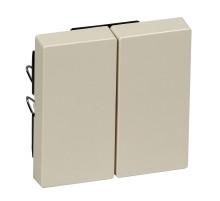 Клавиша двойная, бежевый, Schneider Electric Merten System M, MTN432544
