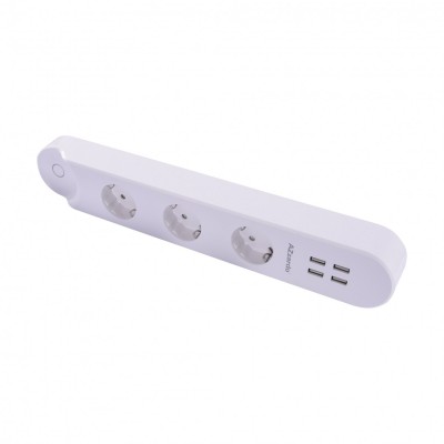 Розумна розетка AZzardo POWER STRIP INSIDE-3 16A AZ3477