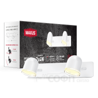 Світовий світильник MAXUS MSL-01W 2x4W 4100K білий (2-MSL-10841-WW)