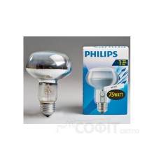 Лампа розжарювання R80 75Вт E27 Philips (16004011)