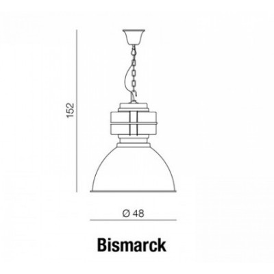 Підвісний світильник AZzardo BISMARCK CONCRETE AZ1575 Підвісний світильник AZzardo BISMARCK CONCRETE AZ1575