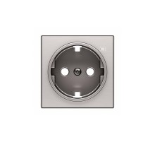 Накладка для розеток із заземленням Schuko LED ABB Sky сталь, 8588.8 AI
