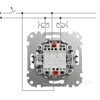 Двухклавишный кнопочный выключатель, без фиксации, белый, Sedna Design & Elements SDD111118, Schneider Electric