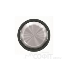 Кнопка одинарна ABB Skymoon чорне скло, 8601 CN