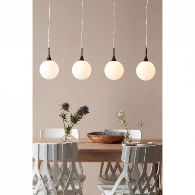 Подвесной светильник MarkSlojd Sweden QUATTRO XL Pendant 4L Black/White 107762