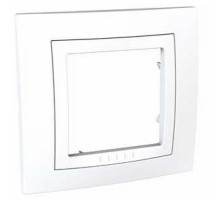 Рамка Unica MGU2.002.18 1М бел. Schneider Electric Basic