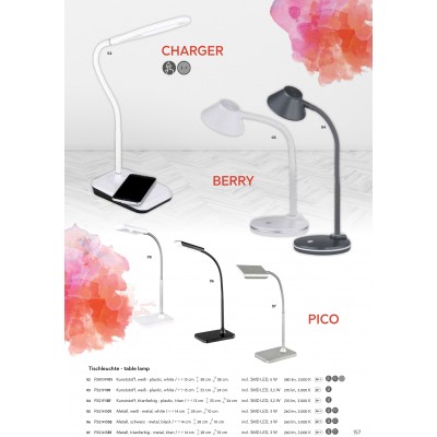 Офісна настільна лампа Trio R52191187 Reality Berry Офісна настільна лампа Trio R52191187 Reality Berry