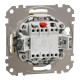Выключатель одноклавишный проходной (переключатель) с подсветкой, береза, Sedna Design & Elements SDD180106L, Schneider Electric