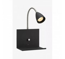 Бра MarkSlojd Sweden LOGI Wall 1L Black 107141