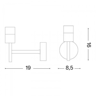 Підстава Ideal Lux SET UP MAP1 NICKEL 259796