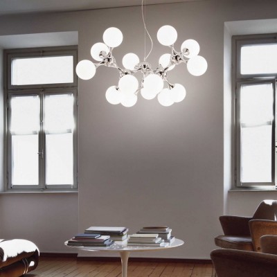 Люстра Ideal Lux NODI SP9 BIANCO 082059 Люстра Ideal Lux NODI SP9 BIANCO 082059