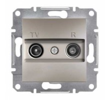 Розетка ТБ / Радіо кінцева (1Дб) бронза Asfora EPH3300169 TV/R Schneider Electric