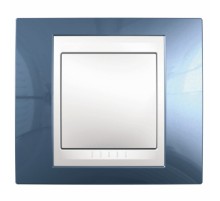 Рамка Unica MGU6.002.854 1М блакитний лід/біл. Schneider Electric Plus Хамелеон