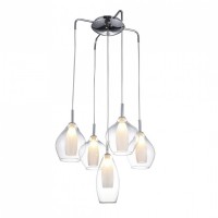 Подвесной светильник AZzardo AMBER MILANO 5 CLEAR AZ3076