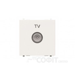 Розетка TV проста ABB Zenit білий, N2250.7 BL