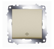 Вимикач 1 клавішний перехресний ABB Cosmo титаніум 619-011400-214