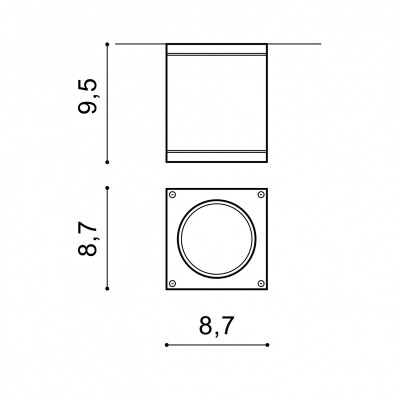 Точковий світильник AZzardo JOE SQUARE DGR AZ3323