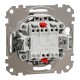 Двоклавішний кнопковий вимикач, без фіксації, бежевий, Sedna Design & Elements SDD112118, Schneider Electric