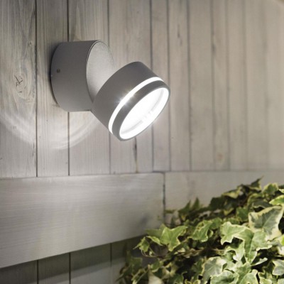 Бра Ideal Lux OMEGA AP ROUND ANTRACITE 4000K 172552 Бра Ideal Lux OMEGA AP ROUND ANTRACITE 4000K 172552