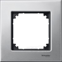 Рамка 1-пост, платина-серебро, Schneider Electric M-Elegance, MTN403160