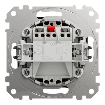 Вимикач двоклавішний, венге, Sedna Design & Elements SDD181105, Schneider Electric