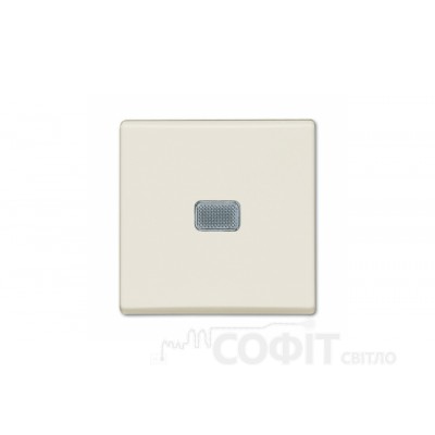 Выключатель 1 клавишный с подсветкой ABB Basic 55 белый шале, 2006/1 UCGL-96-507