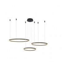 Люстра AZzardo HALO PENDANT 100 80 60 CCT BK AZ4975