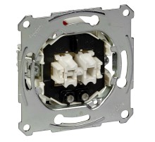 Механізм вимикача 2-клавішного з підсвічуванням, Schneider Electric Merten System M, MTN3135-0000