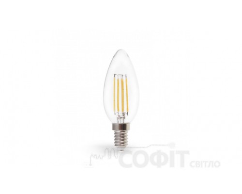 Світлодіодна лампа C37 Feron LB-160 7W E14 2700K Filament