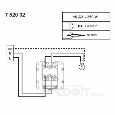 Выключатель двухполюсный Legrand Valena IN'MATIC 752002