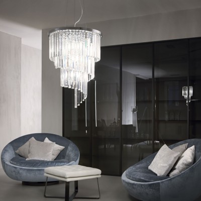 Люстра Ideal Lux CARLTON SP12 CROMO 166247