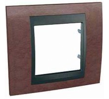 Рамка Unica MGU66.002.2M4 1М тютюн/графіт Schneider Electric Top