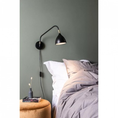 Бра MarkSlojd Sweden VALENCIA Wall 1L Black/Brass 106081