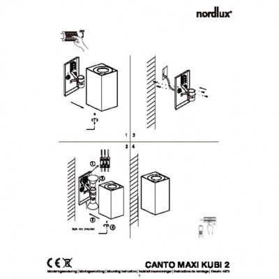 Архитектурное бра Nordlux Canto Maxi Kubi 2 49731031