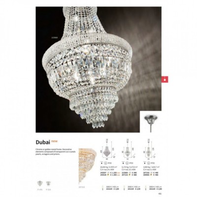 Люстра Ideal Lux DUBAI SP24 CROMO 243597
