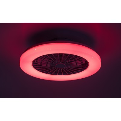 Потолочная люстра с вентилятором Rabalux 71333 Dalfon 2 RGB LED/48W/230V 3000-6500K + пульт Потолочная люстра с вентилятором Rabalux 71333 Dalfon 2 RGB LED/48W/230V 3000-6500K + пульт