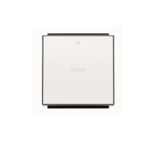 Клавиша с линзой, с маркировкой 0/I ABB Sky белый, 8501.4 BL