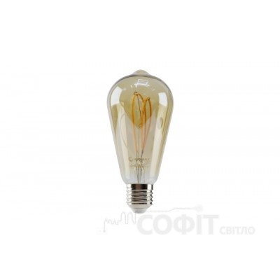 Лампа светодиодная ST64-петля Velmax Filament 4W E27 2700К 220V 21-43-52