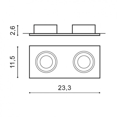 Точковий світильник AZzardo HUGO 2 DOWNLIGHT CHROME (без рефлектора) AZ1738