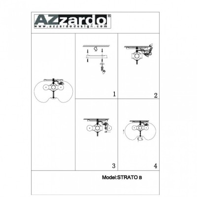 Потолочный светильник AZzardo OPTIMA B AZ0182