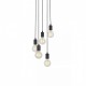 Люстра MarkSlojd Sweden SKY Pendant 5L Round Black 107467