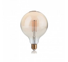 Лампочка Ideal Lux E27 VINTAGE 04W GLOBO D125 AMBRA 2200K DIMM 223926