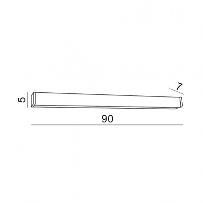 Бра AZzardo PETER 90 3000 MATT BLACK AZ2616