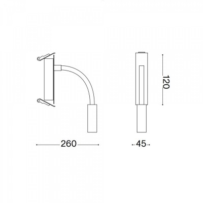 Бра Ideal Lux IO AP NERO 272030