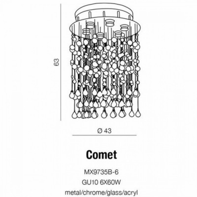 Люстра AZzardo COMET AZ0269 Люстра AZzardo COMET AZ0269