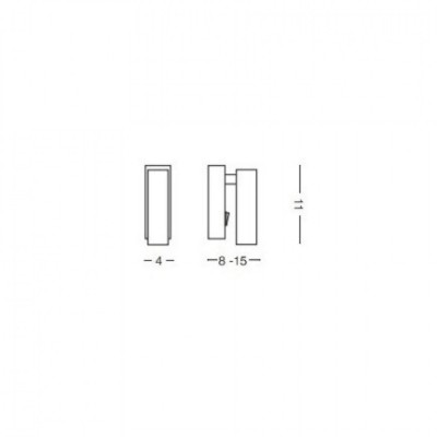 Бра - спот Ideal Lux PAGE AP SQUARE BIANCO 142258 Бра - спот Ideal Lux PAGE AP SQUARE BIANCO 142258