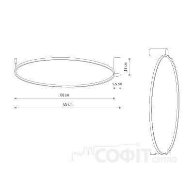 Світильник Nowodvorski 10815 Circolo LED S 1x21W 3000K 660Lm IP20