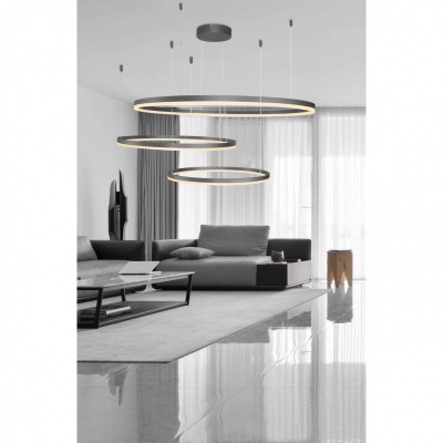 Люстра AZzardo HALO PENDANT 100 80 60 BK AZ4707