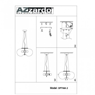 Подвесной светильник AZzardo OPTIMA 2 AZ0205