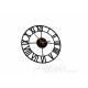 Часы настенные кованые Римские, черный, диаметр 420 мм
